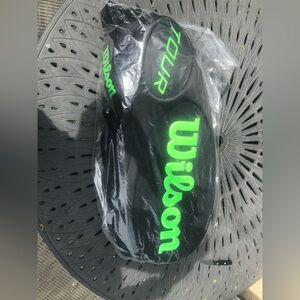 Wilson Tour Black and Neon Green Bag
